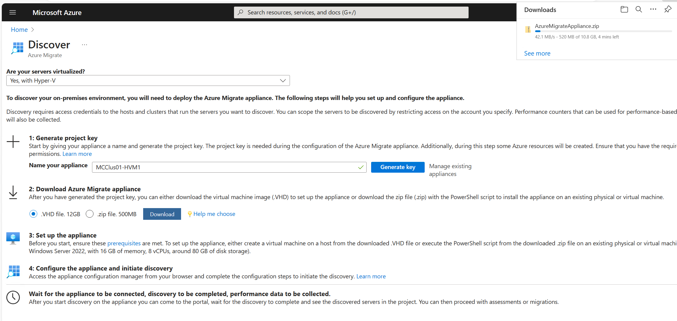 Download Source Appliance VHD